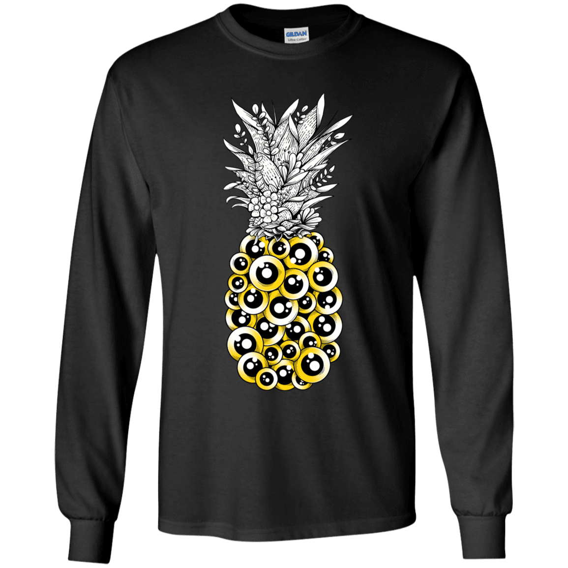 T-Shirts Black / YS Tropical Illusion Youth Long Sleeve T-Shirt