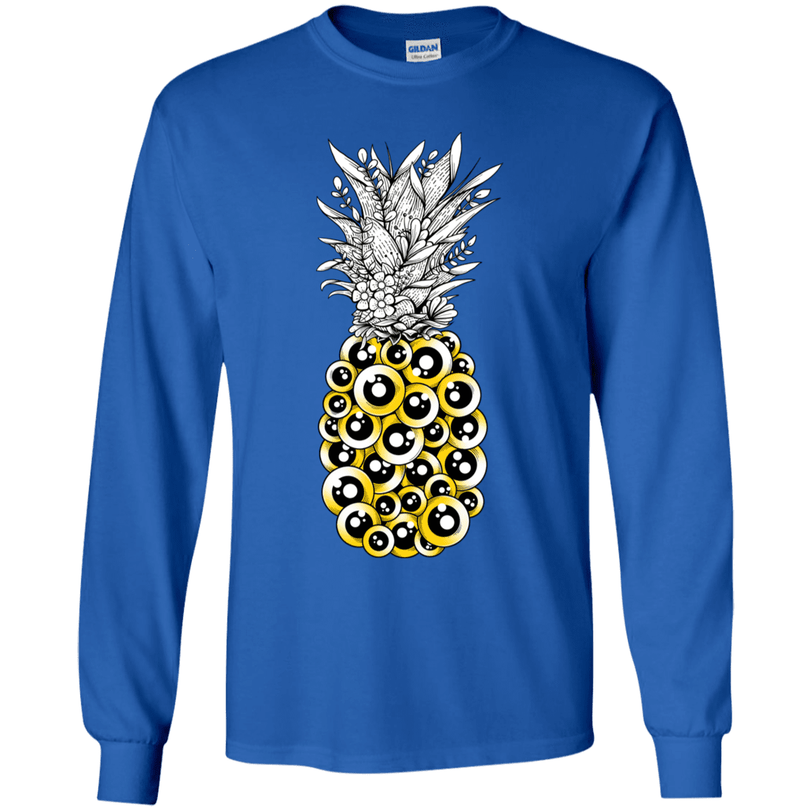 T-Shirts Royal / YS Tropical Illusion Youth Long Sleeve T-Shirt