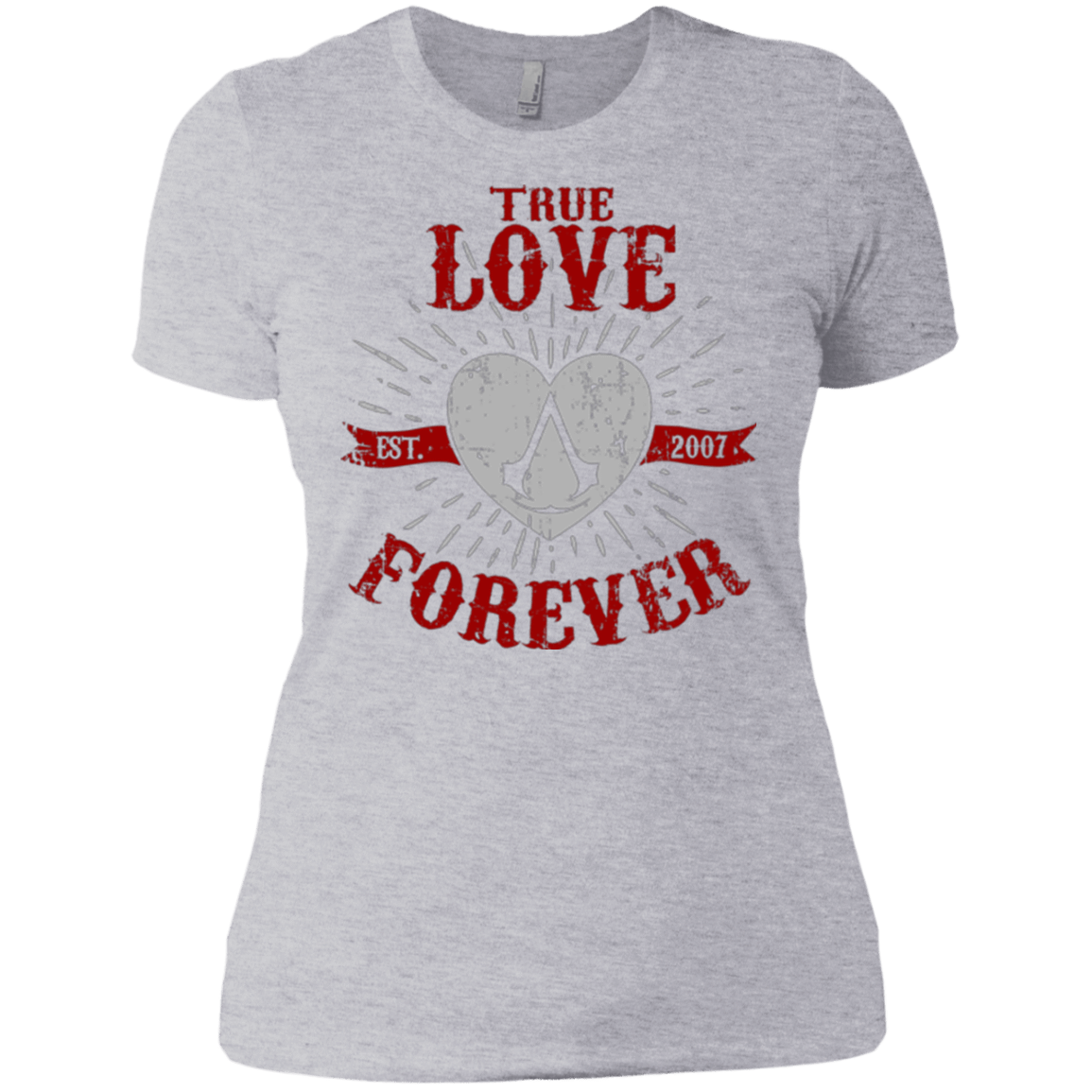 T-Shirts Heather Grey / X-Small True Love Forever Assasin Women's Premium T-Shirt