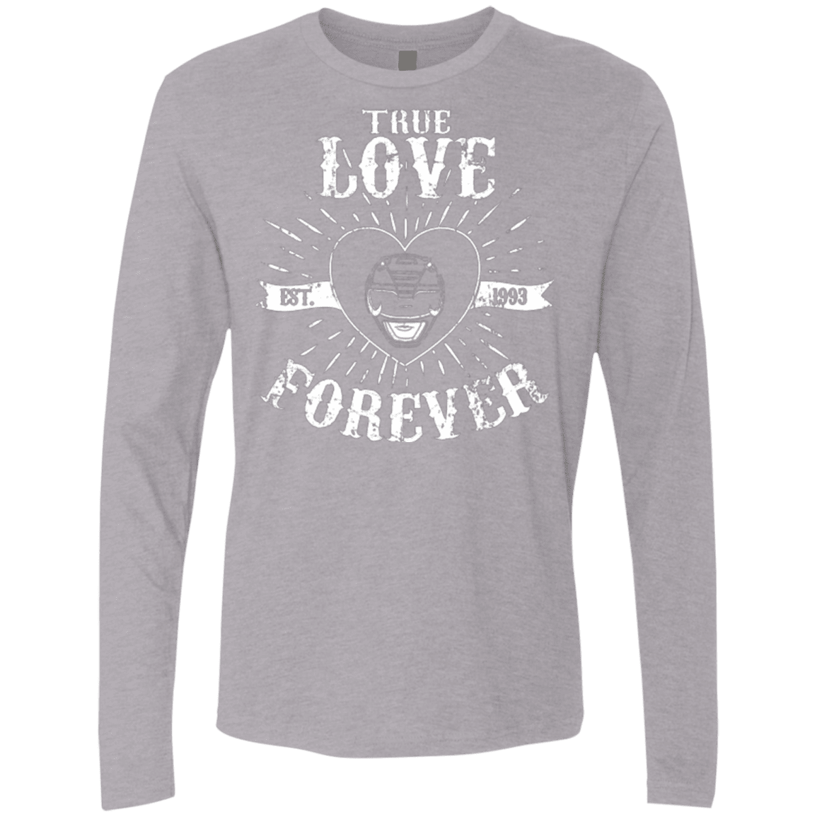T-Shirts Heather Grey / Small True Love Forever Black Men's Premium Long Sleeve