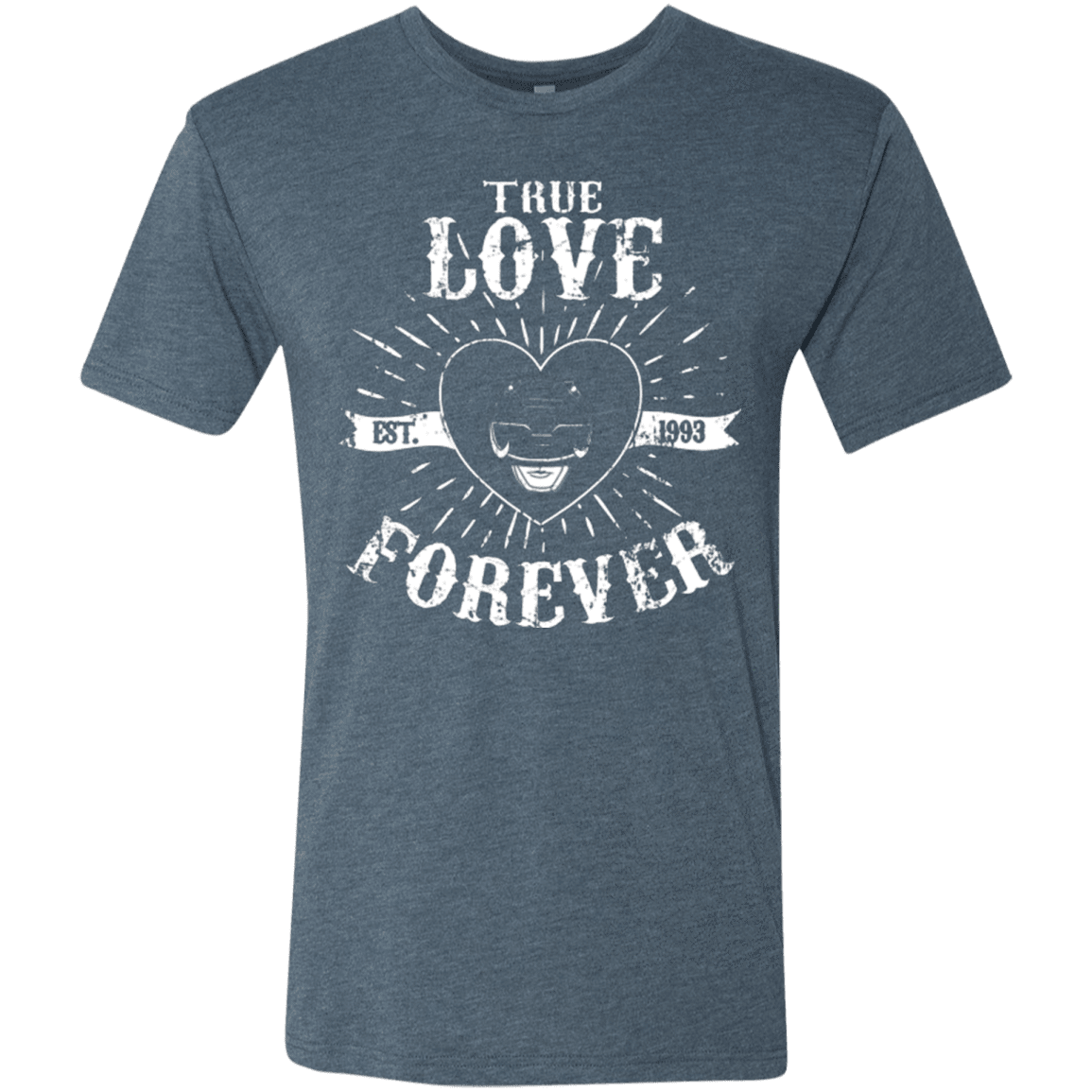 T-Shirts Indigo / Small True Love Forever Black Men's Triblend T-Shirt