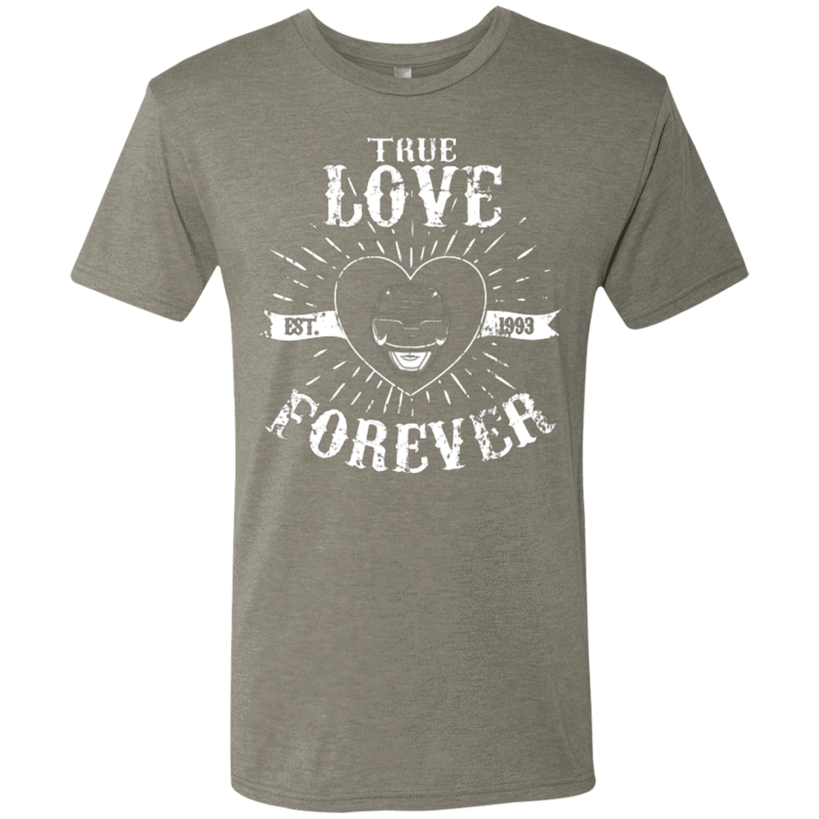 T-Shirts Venetian Grey / Small True Love Forever Black Men's Triblend T-Shirt