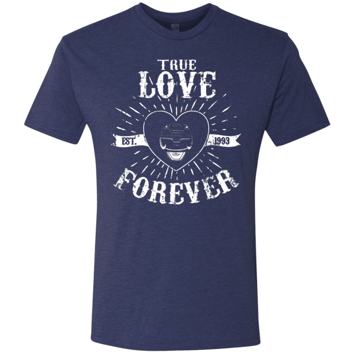 T-Shirts Vintage Navy / Small True Love Forever Black Men's Triblend T-Shirt