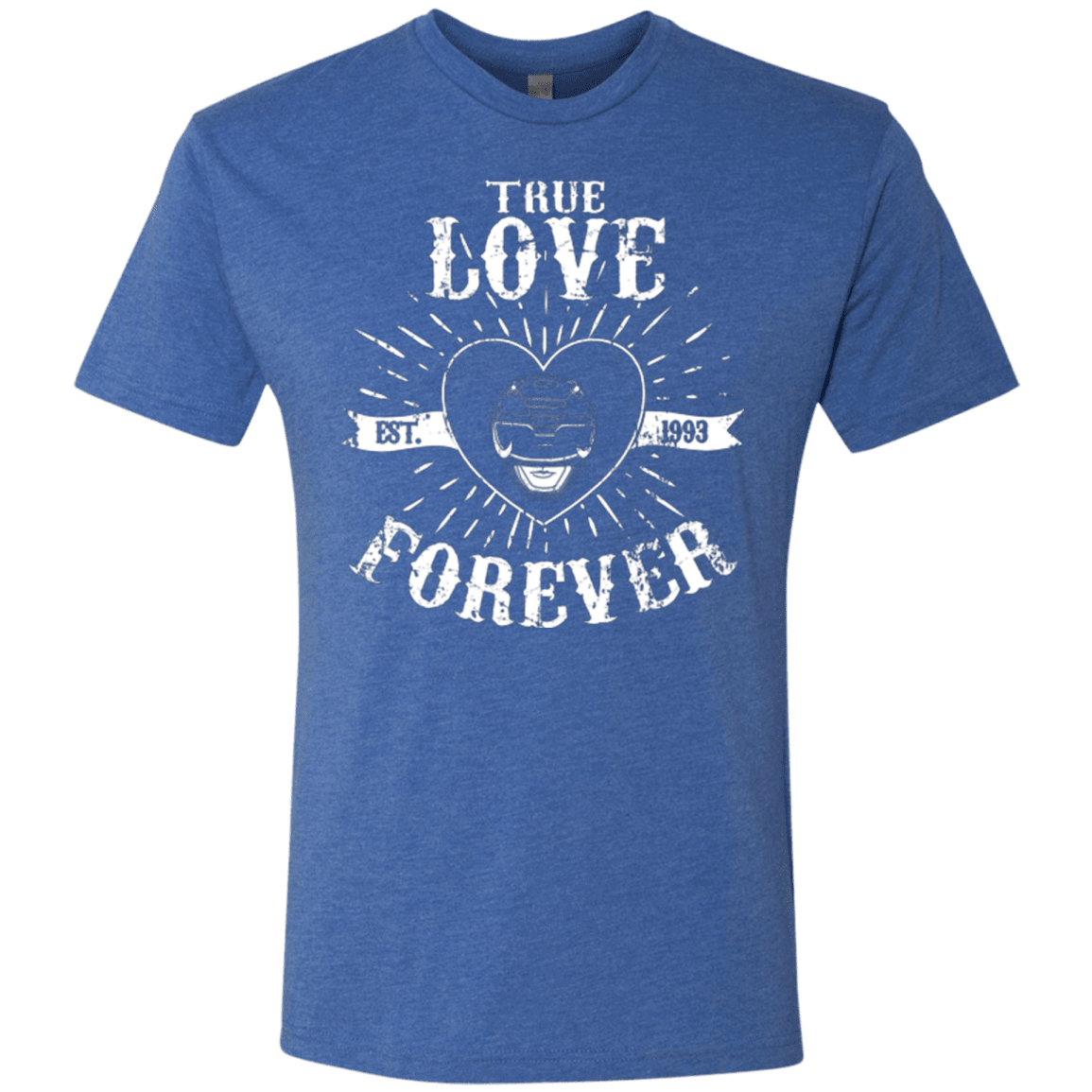 T-Shirts Vintage Royal / Small True Love Forever Black Men's Triblend T-Shirt