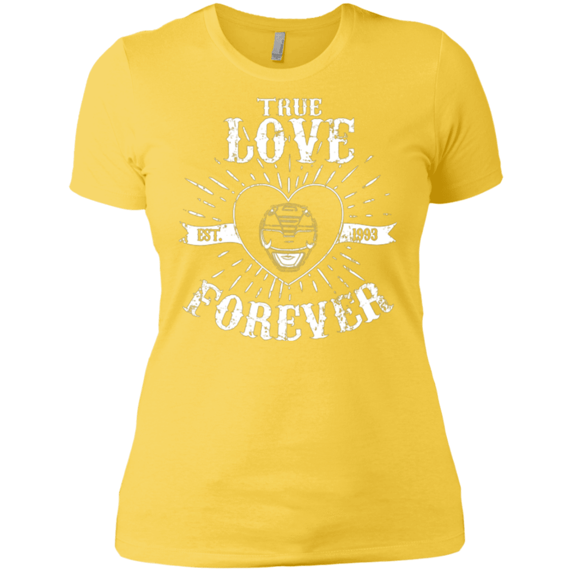 T-Shirts Vibrant Yellow / X-Small True Love Forever Black Women's Premium T-Shirt