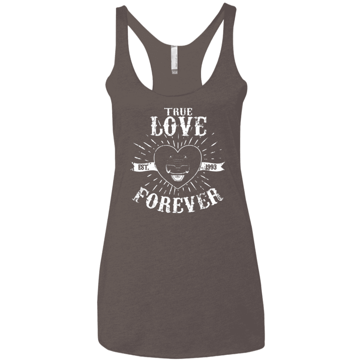 T-Shirts Macchiato / X-Small True Love Forever Black Women's Triblend Racerback Tank