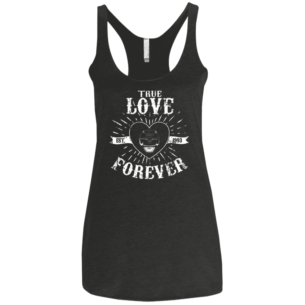T-Shirts Vintage Black / X-Small True Love Forever Black Women's Triblend Racerback Tank