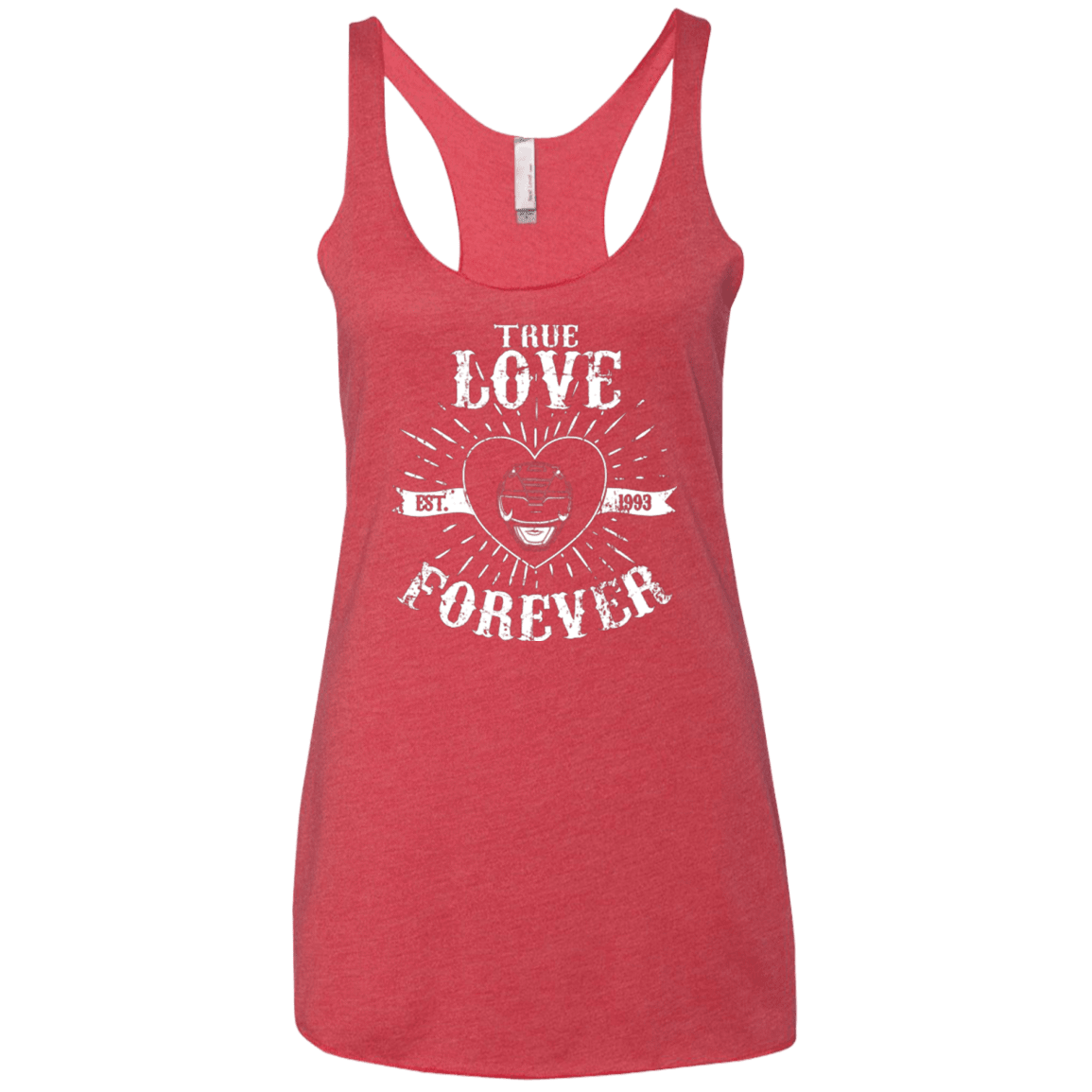T-Shirts Vintage Red / X-Small True Love Forever Black Women's Triblend Racerback Tank