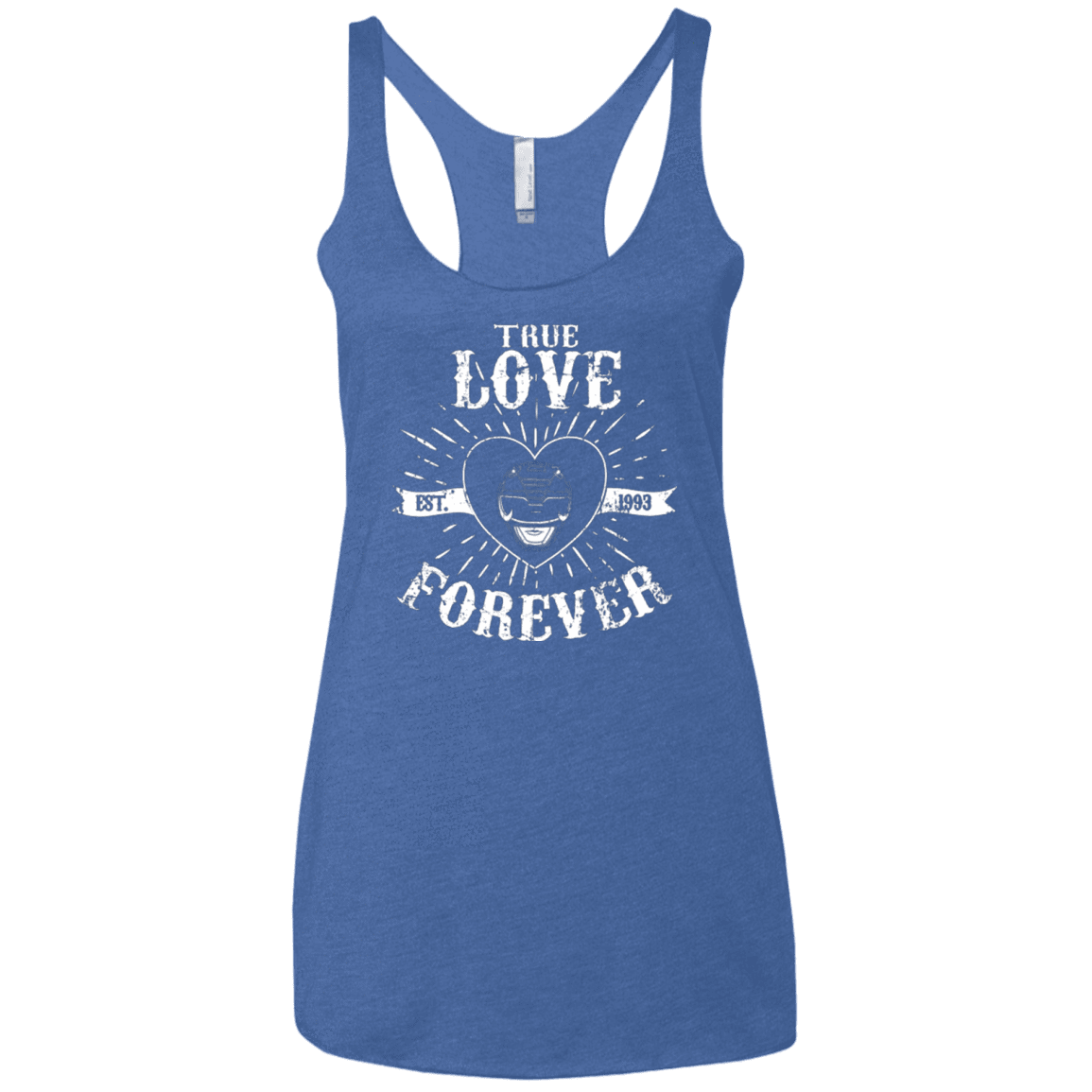T-Shirts Vintage Royal / X-Small True Love Forever Black Women's Triblend Racerback Tank