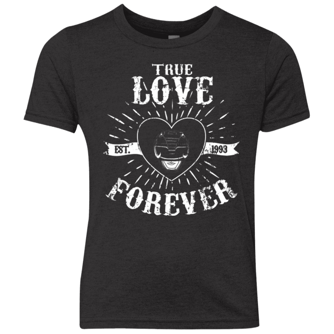 T-Shirts Vintage Black / YXS True Love Forever Black Youth Triblend T-Shirt
