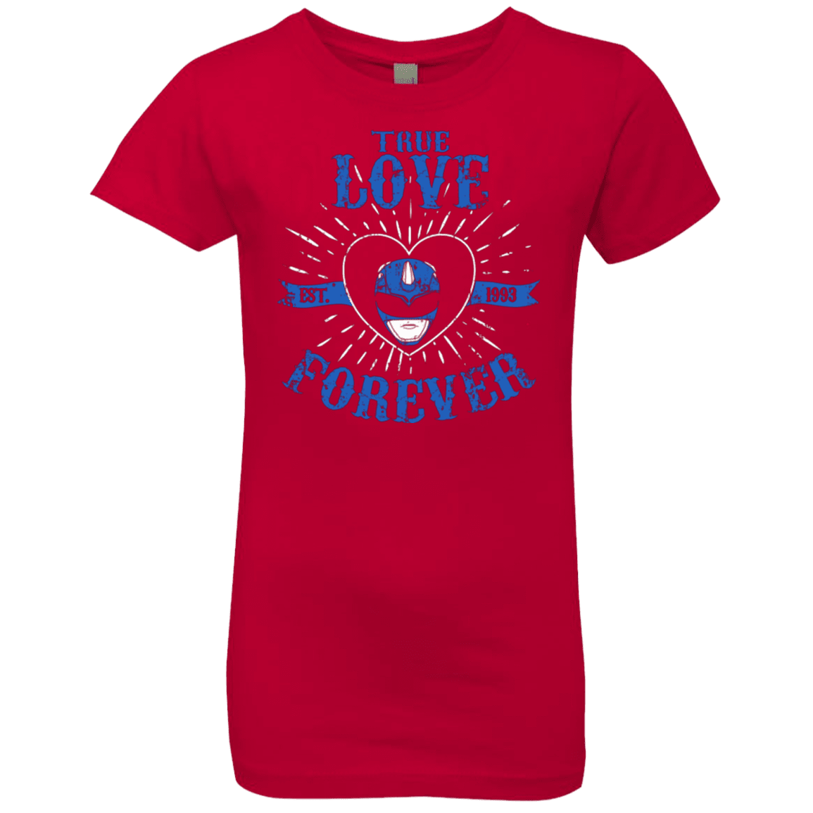 T-Shirts Red / YXS True Love Forever Blue Girls Premium T-Shirt