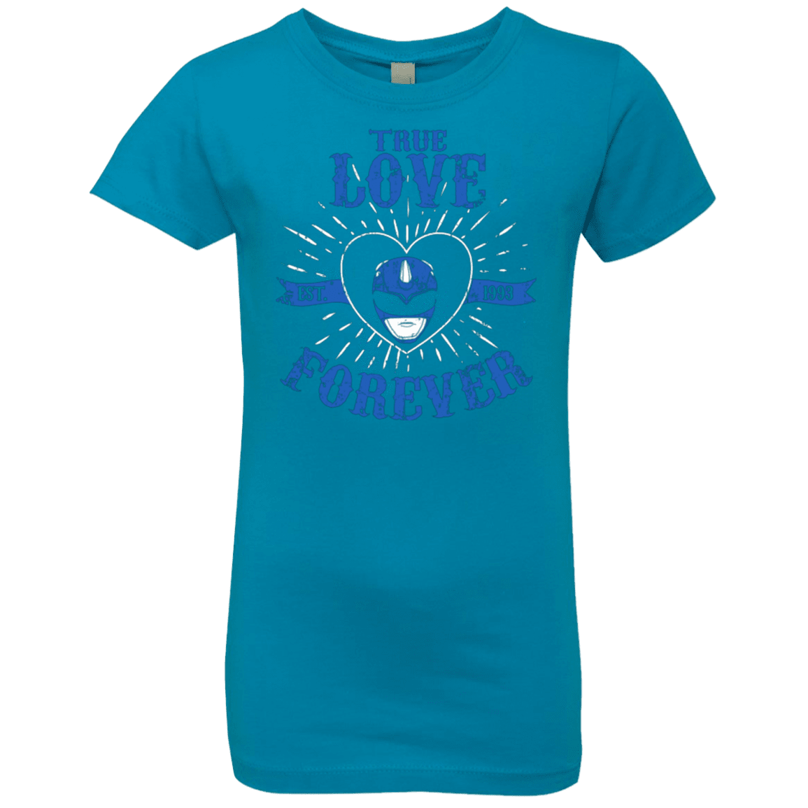 T-Shirts Turquoise / YXS True Love Forever Blue Girls Premium T-Shirt