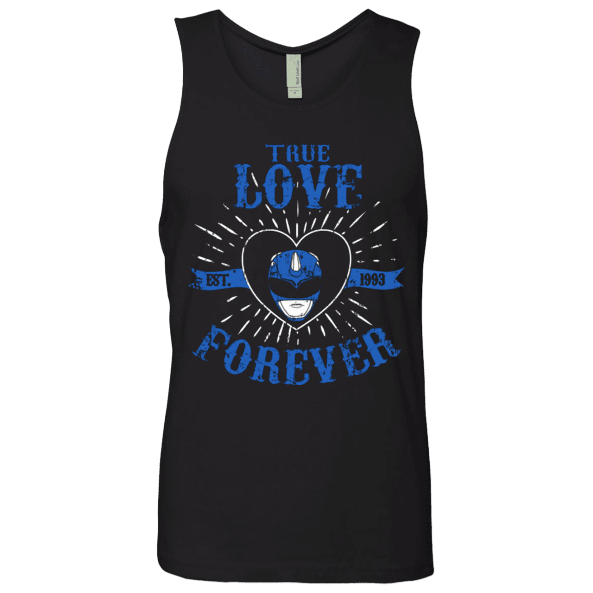 T-Shirts Black / Small True Love Forever Blue Men's Premium Tank Top