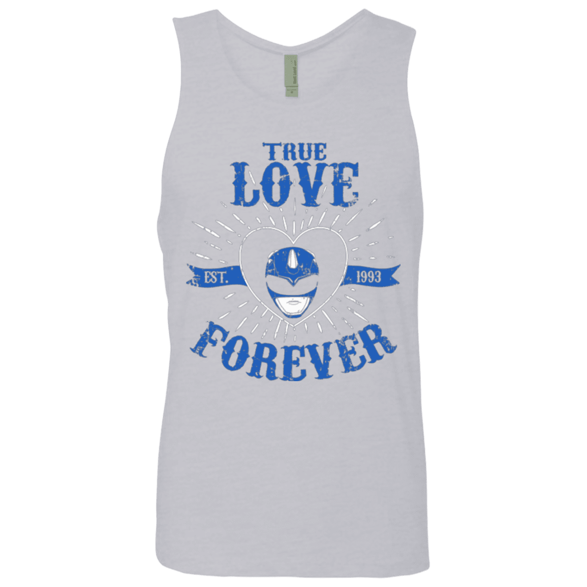 T-Shirts Heather Grey / Small True Love Forever Blue Men's Premium Tank Top
