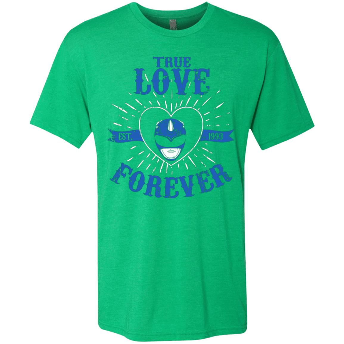 T-Shirts Envy / Small True Love Forever Blue Men's Triblend T-Shirt