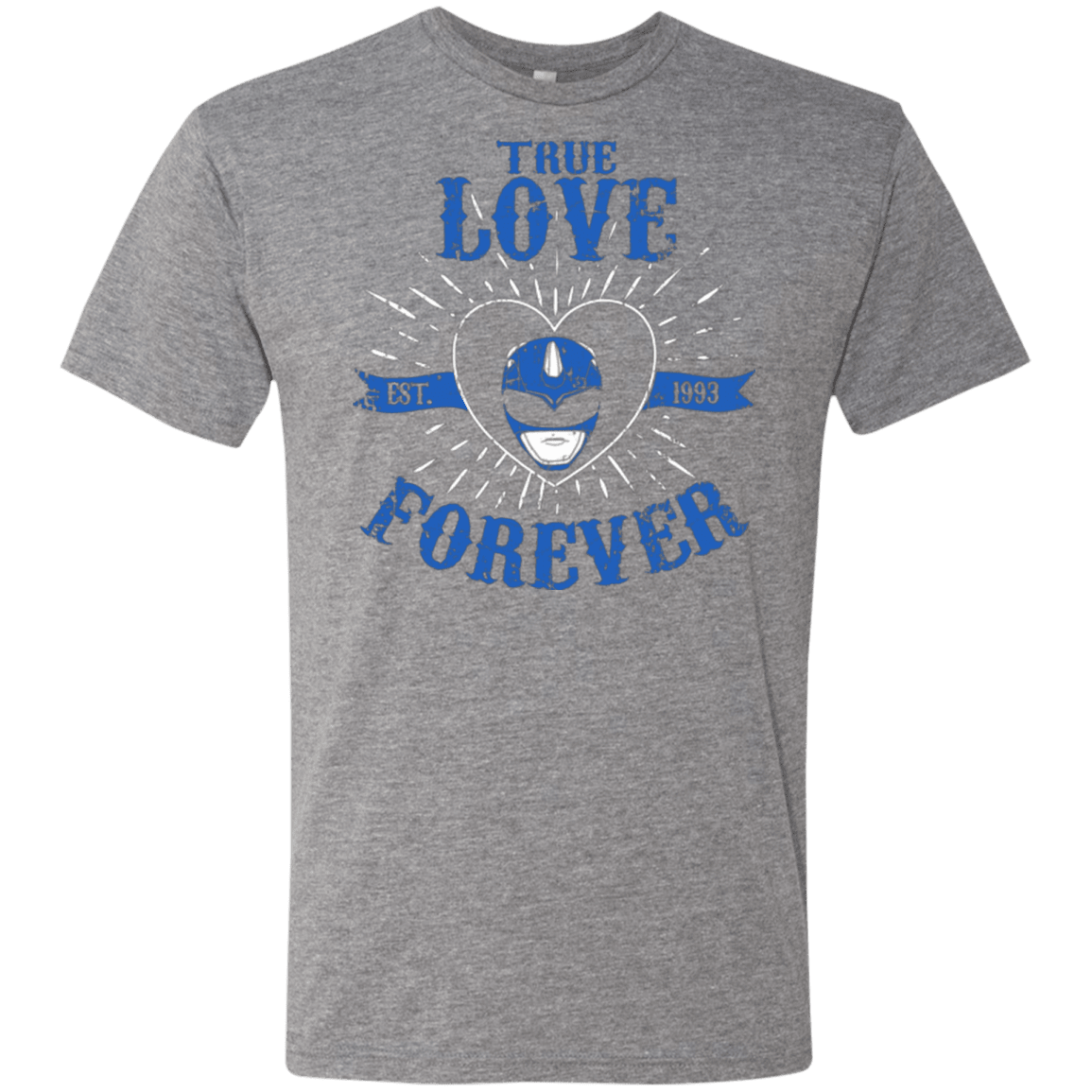 T-Shirts Premium Heather / Small True Love Forever Blue Men's Triblend T-Shirt