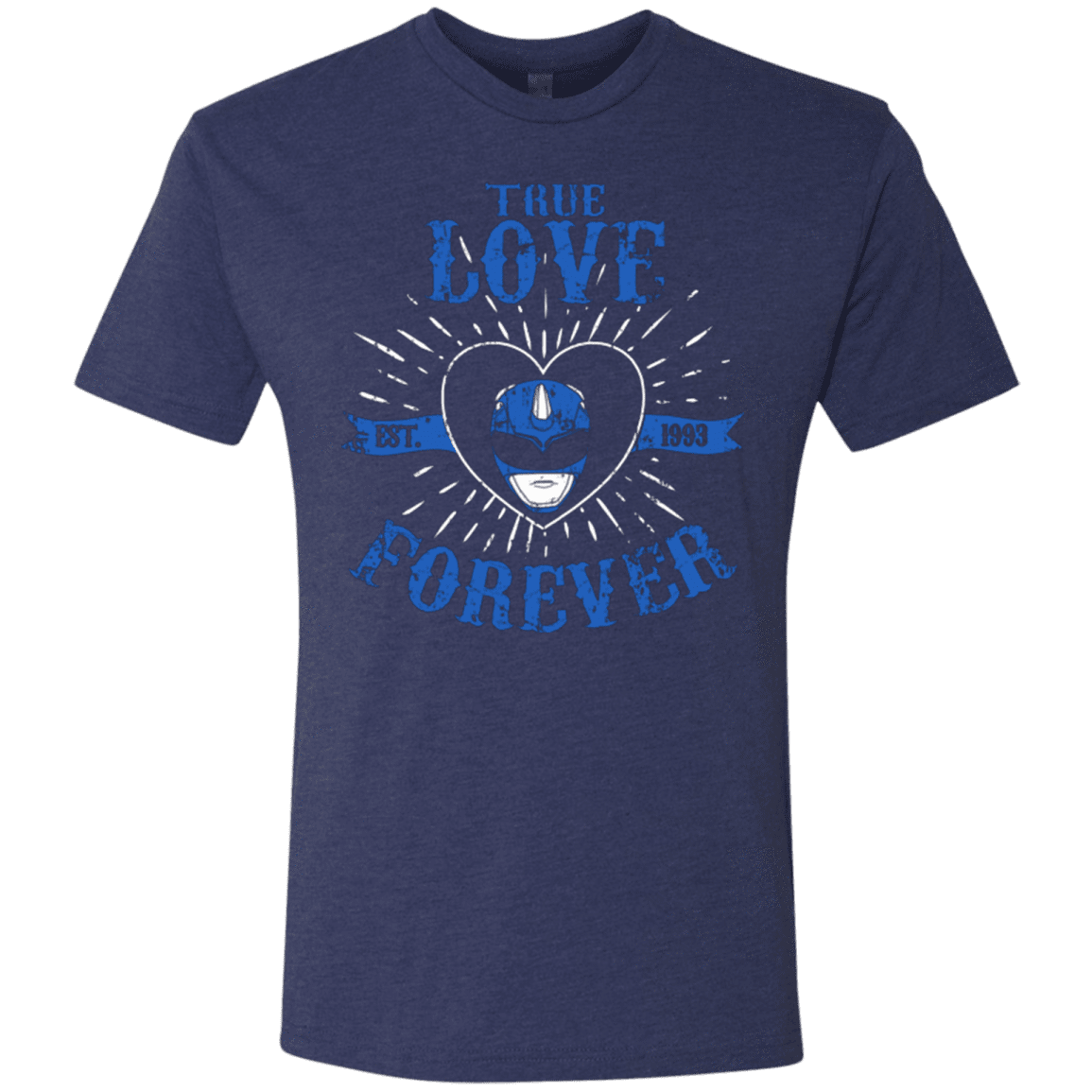 T-Shirts Vintage Navy / Small True Love Forever Blue Men's Triblend T-Shirt