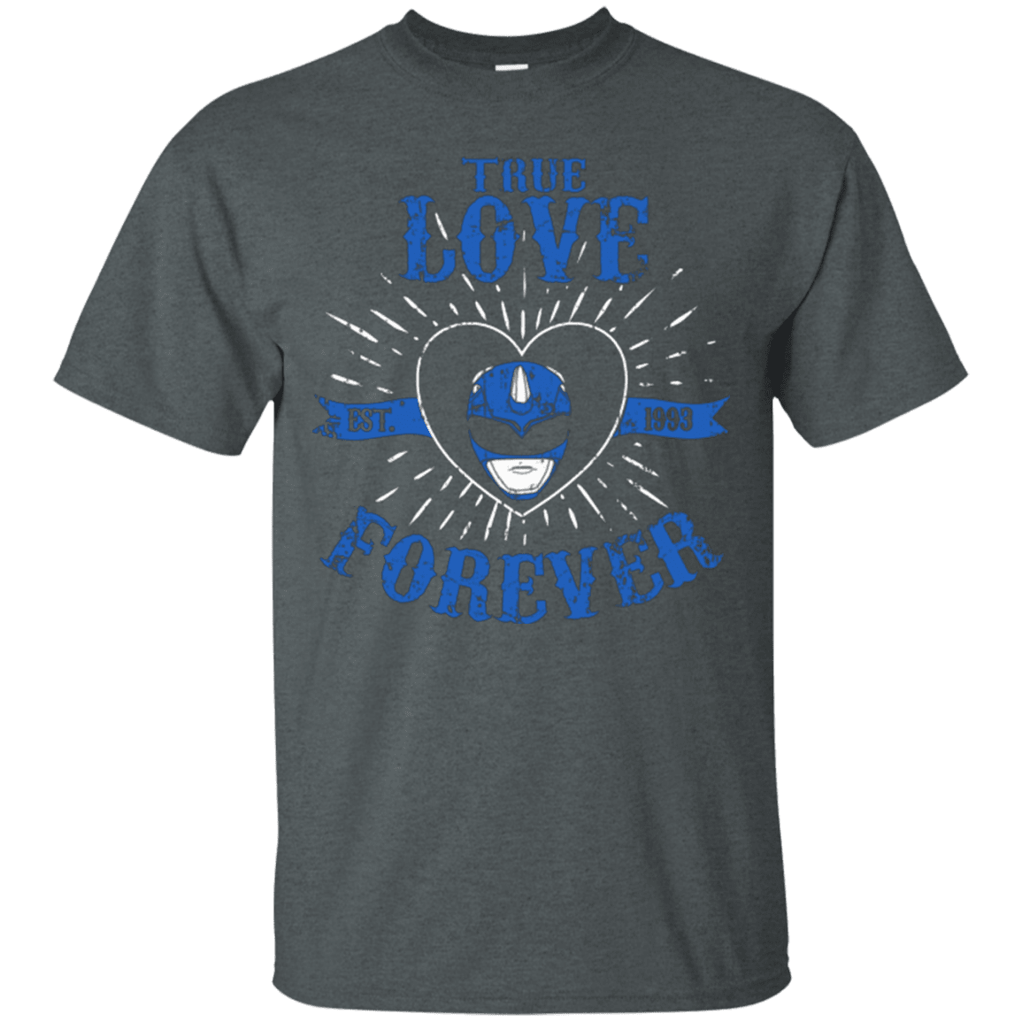 T-Shirts Dark Heather / Small True Love Forever Blue T-Shirt