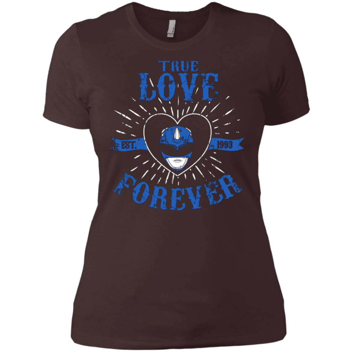 T-Shirts Dark Chocolate / X-Small True Love Forever Blue Women's Premium T-Shirt