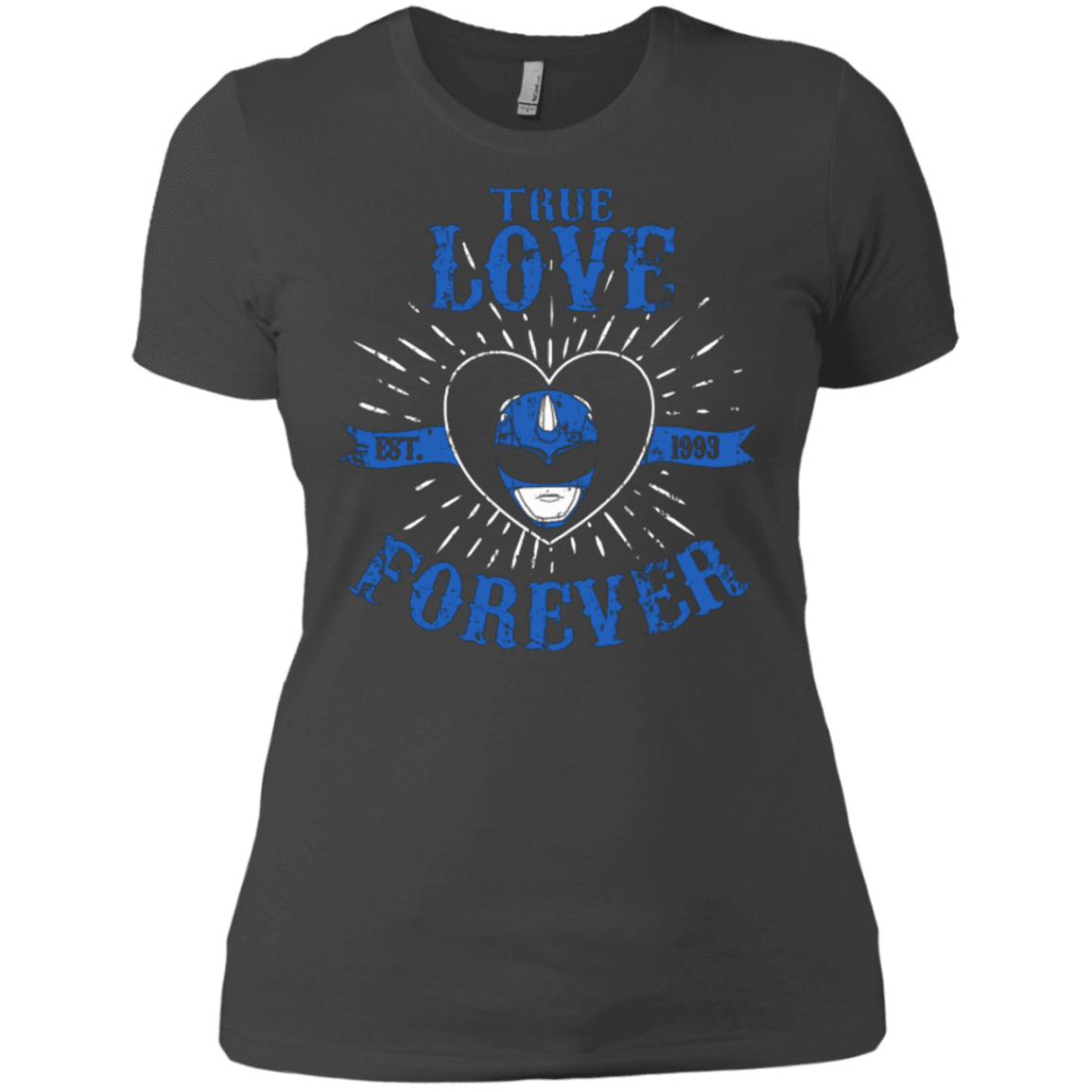 T-Shirts Heavy Metal / X-Small True Love Forever Blue Women's Premium T-Shirt