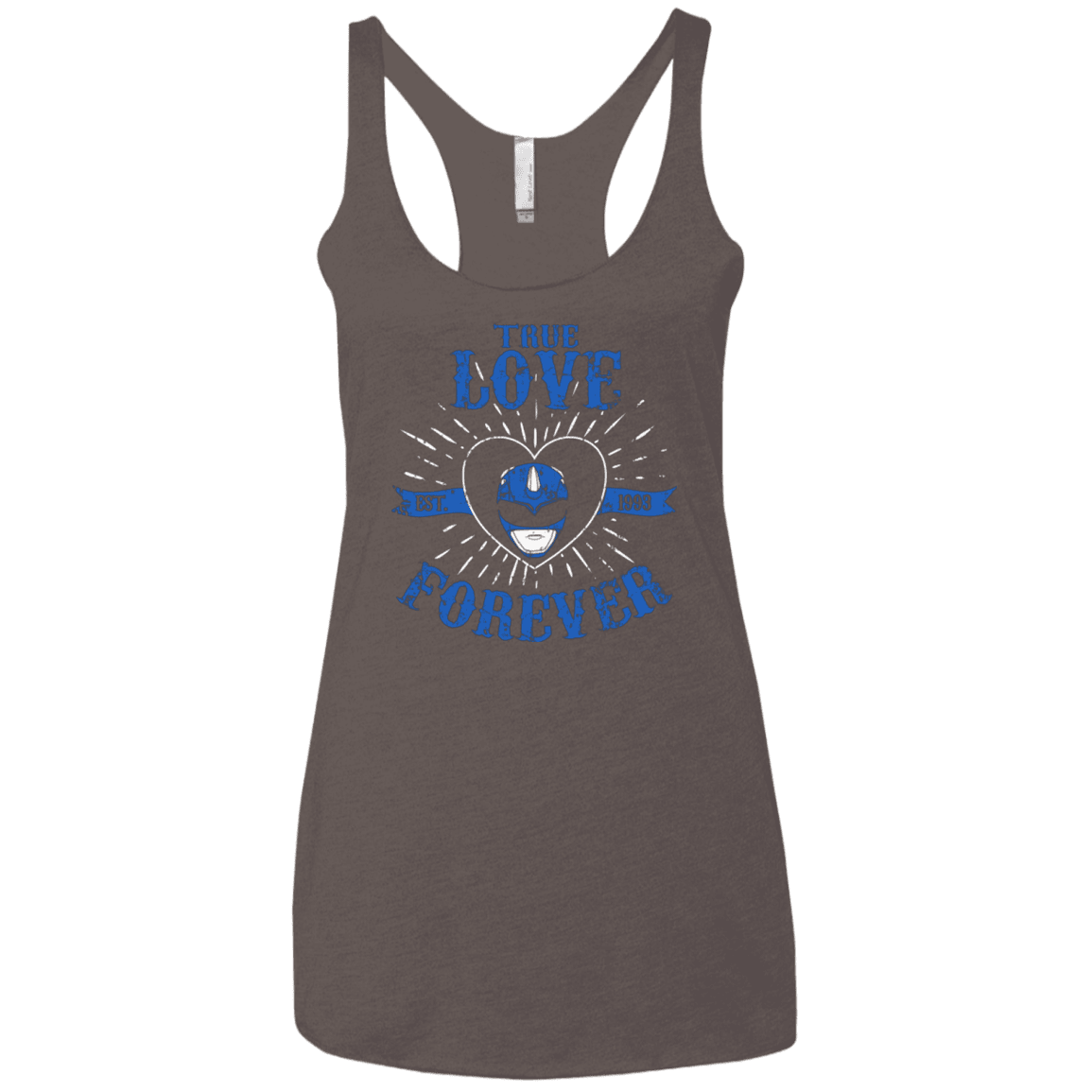 T-Shirts Macchiato / X-Small True Love Forever Blue Women's Triblend Racerback Tank