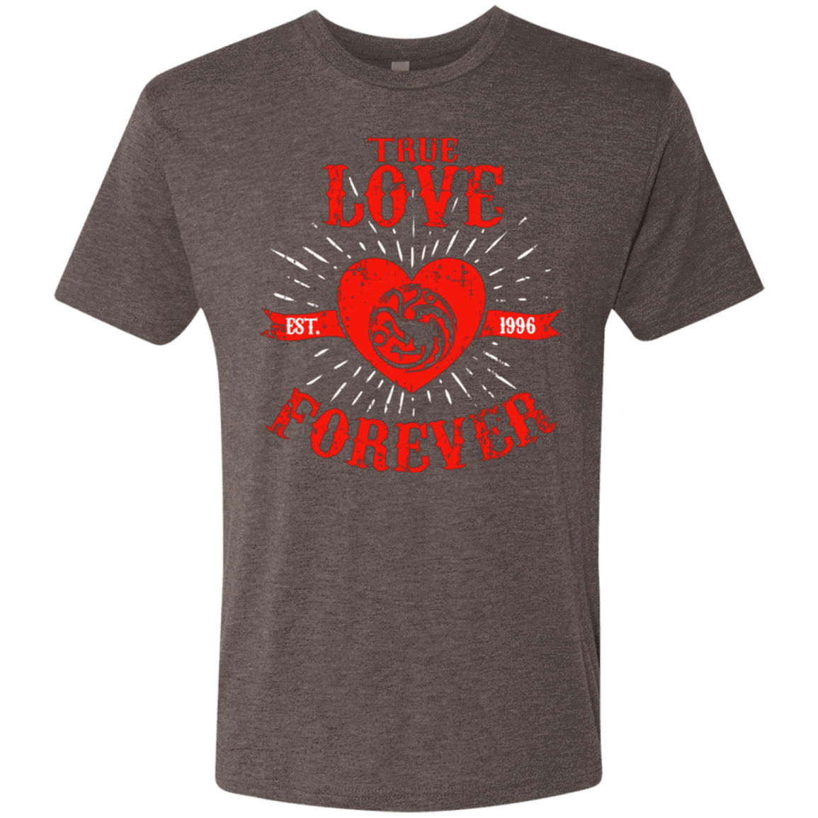 T-Shirts Macchiato / Small True Love Forever Dragon Men's Triblend T-Shirt