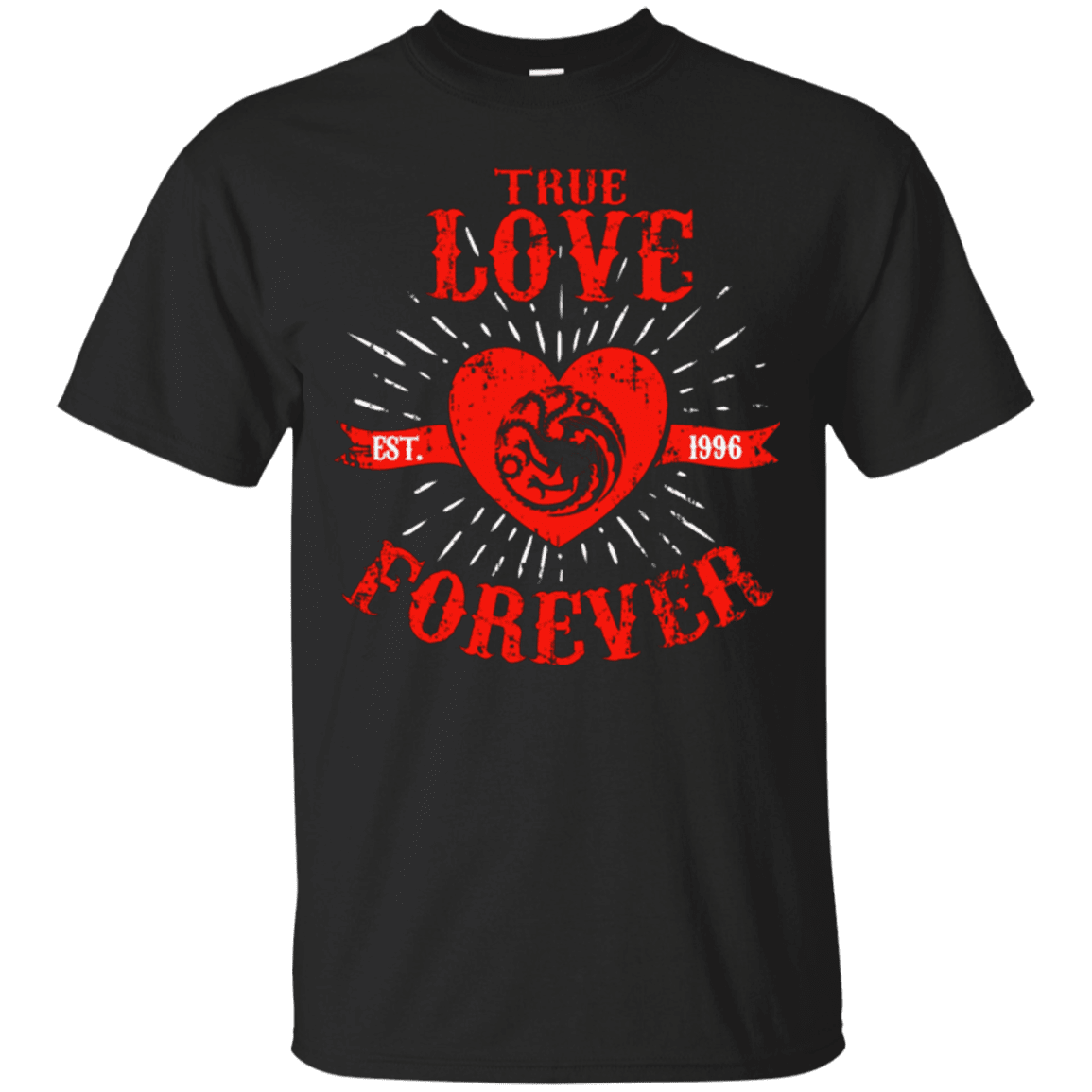 T-Shirts Black / Small True Love Forever Dragon T-Shirt