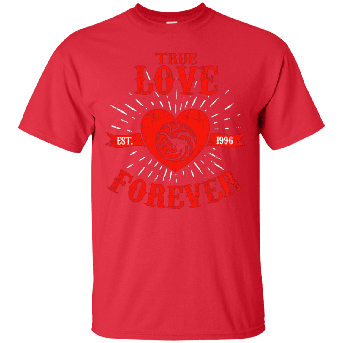 T-Shirts Red / Small True Love Forever Dragon T-Shirt