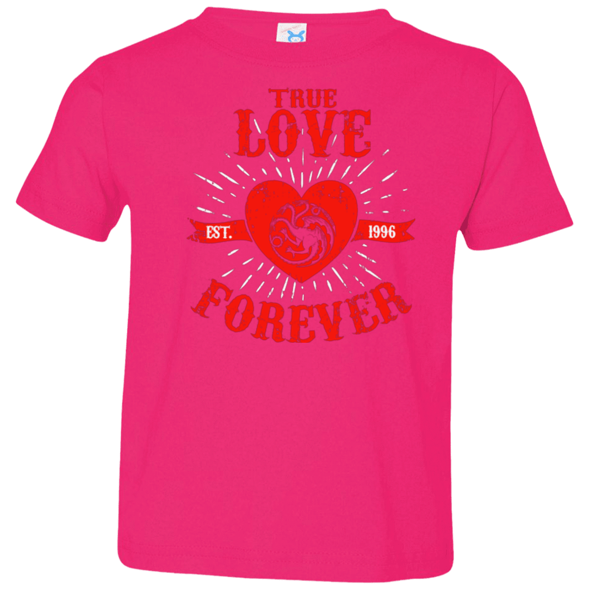 T-Shirts Hot Pink / 2T True Love Forever Dragon Toddler Premium T-Shirt