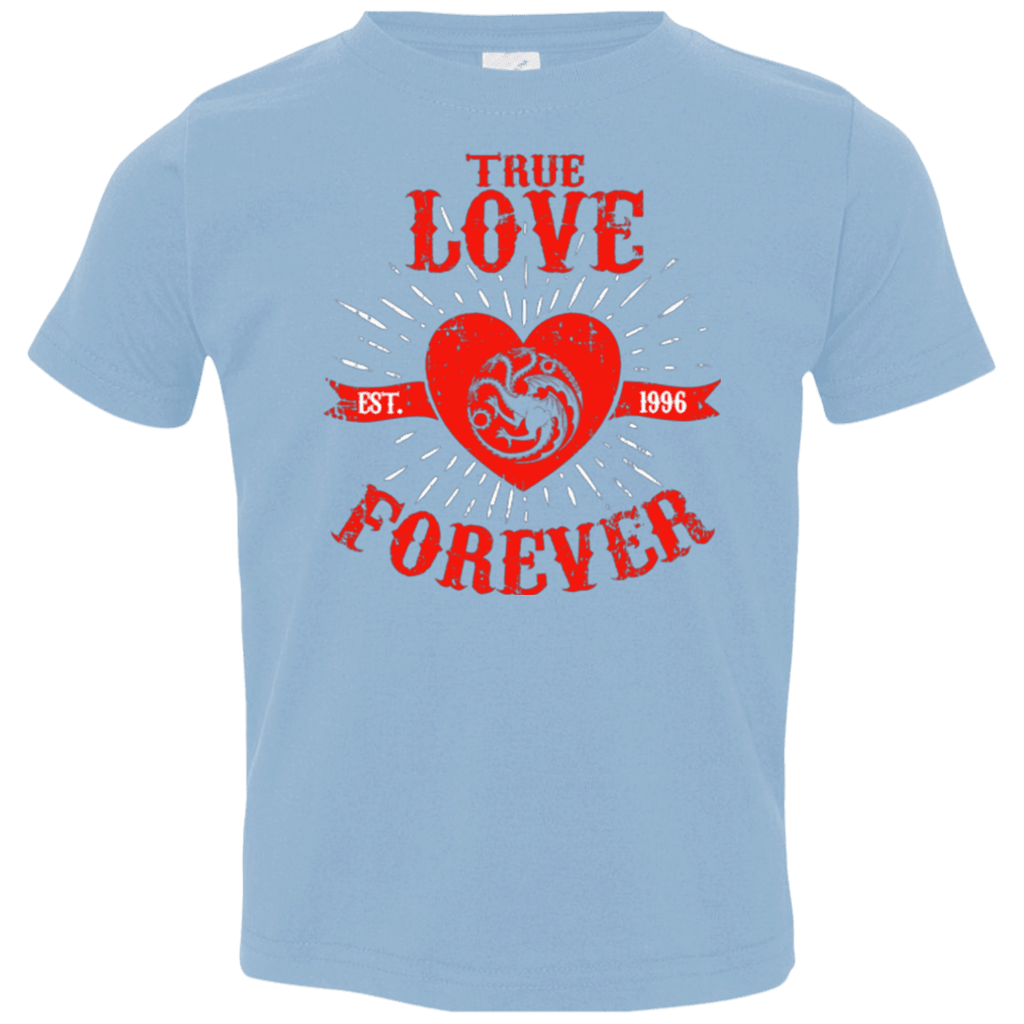 T-Shirts Light Blue / 2T True Love Forever Dragon Toddler Premium T-Shirt