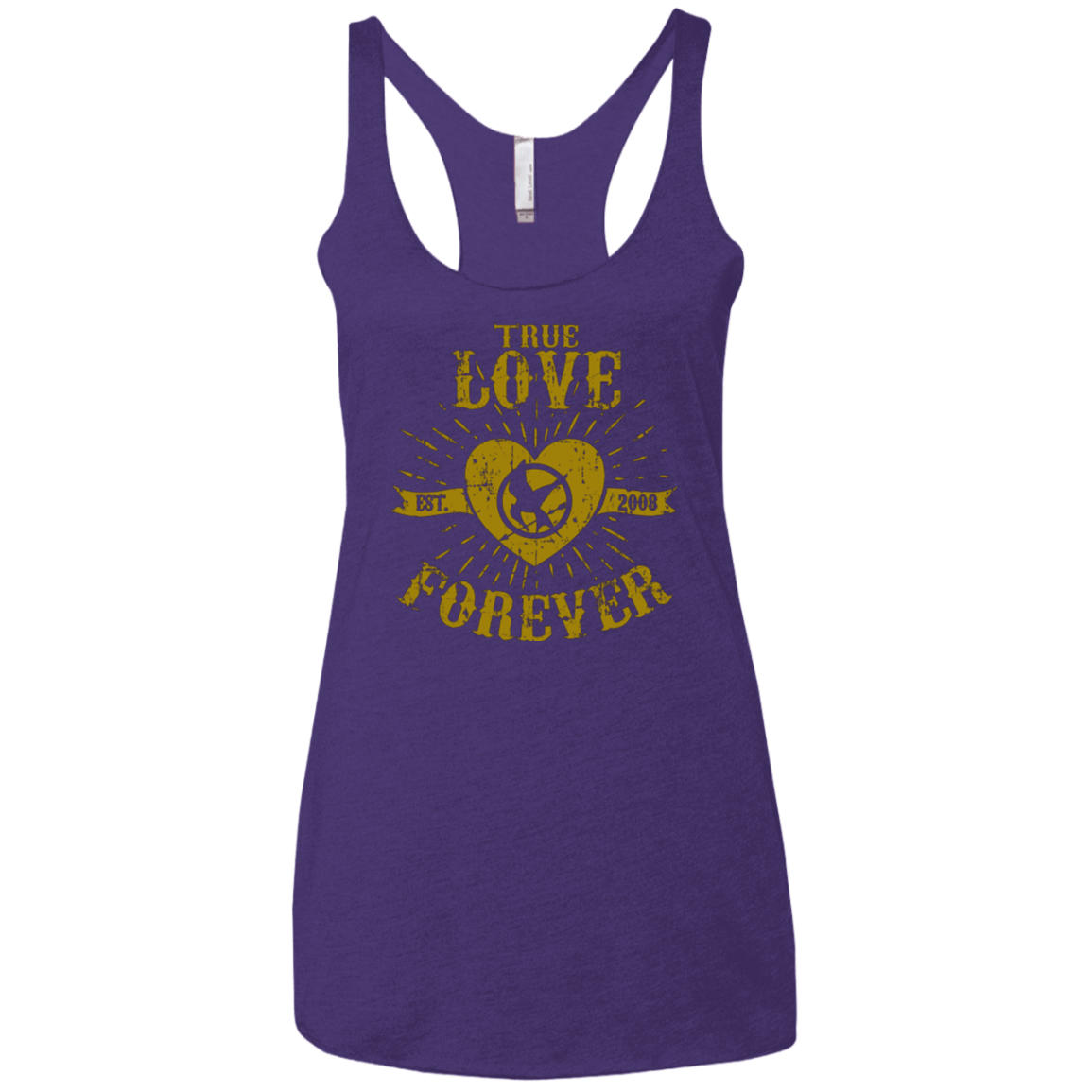 T-Shirts Purple / X-Small True Love Forever Games Women's Triblend Racerback Tank