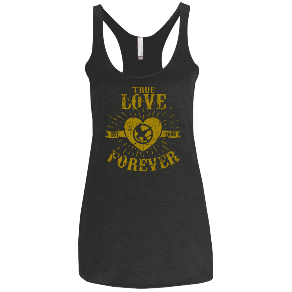 T-Shirts Vintage Black / X-Small True Love Forever Games Women's Triblend Racerback Tank