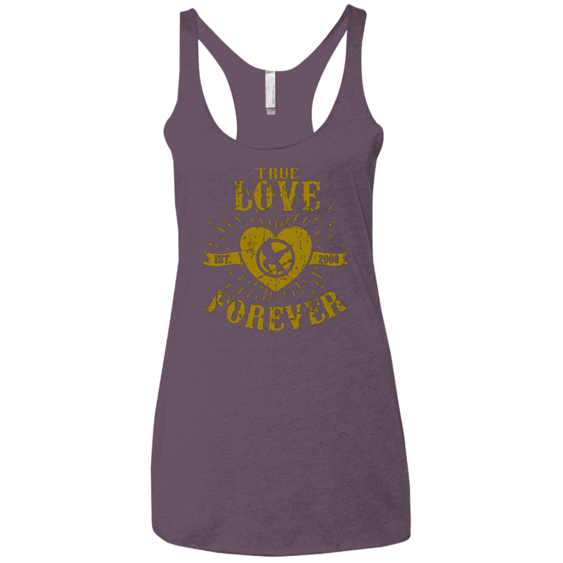 T-Shirts Vintage Purple / X-Small True Love Forever Games Women's Triblend Racerback Tank