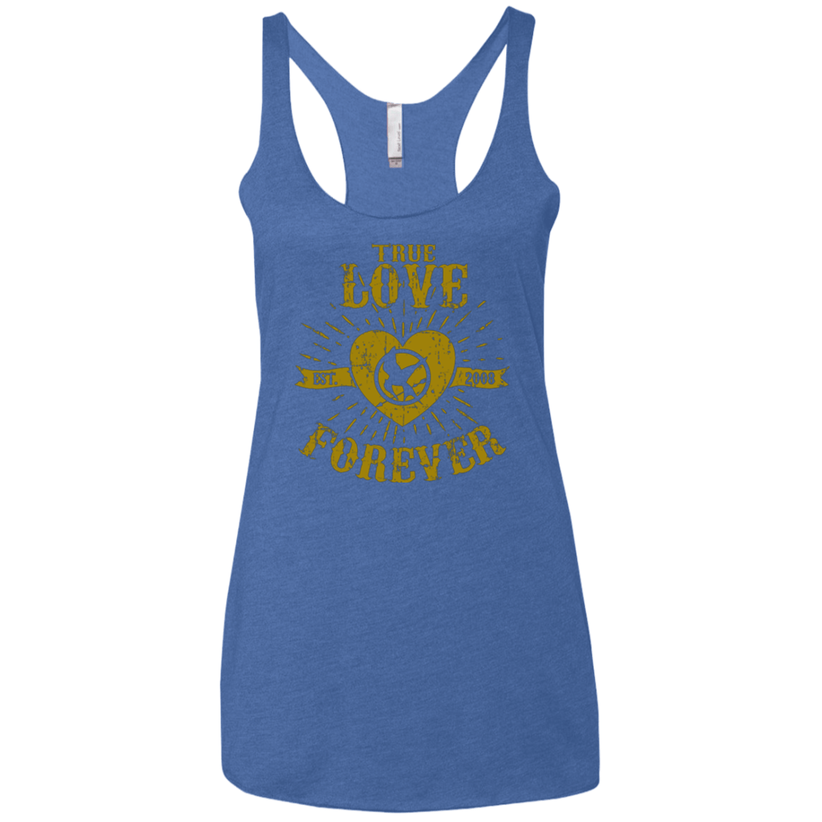 T-Shirts Vintage Royal / X-Small True Love Forever Games Women's Triblend Racerback Tank