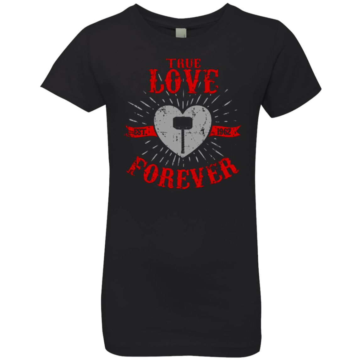 T-Shirts Black / YXS True Love Forever God Thunder Girls Premium T-Shirt