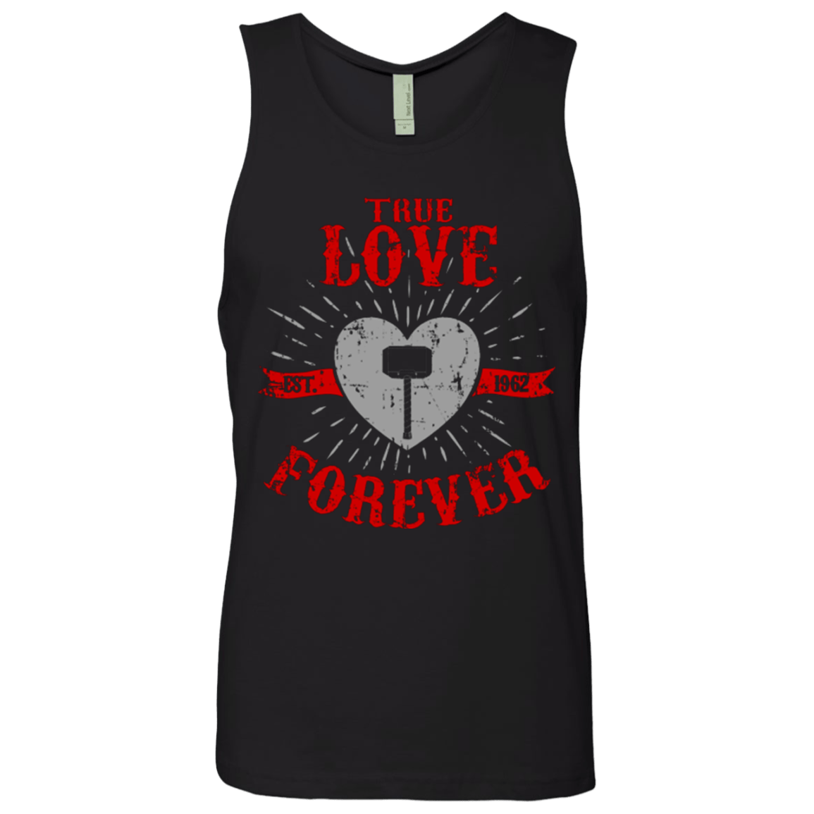 T-Shirts Black / Small True Love Forever God Thunder Men's Premium Tank Top