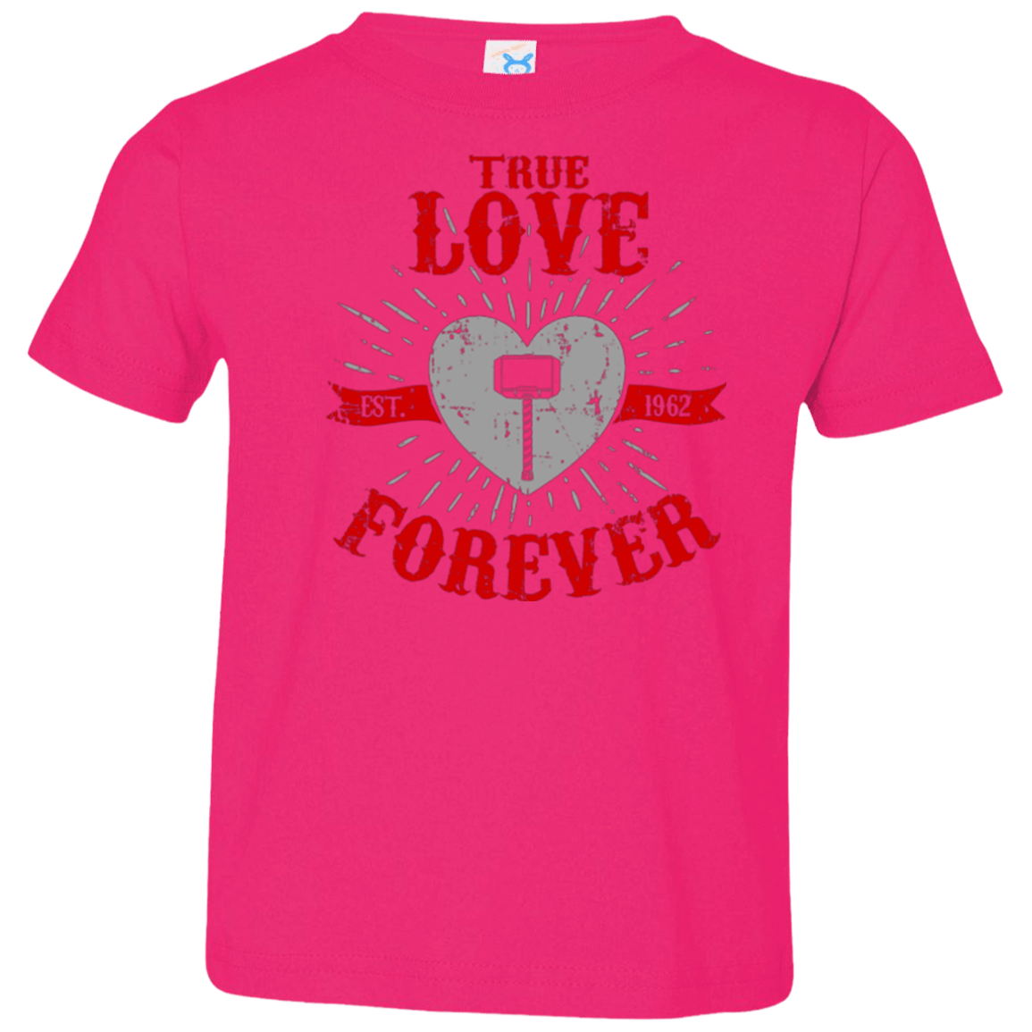 T-Shirts Hot Pink / 2T True Love Forever God Thunder Toddler Premium T-Shirt