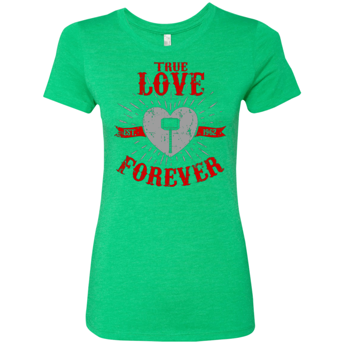 T-Shirts Envy / Small True Love Forever God Thunder Women's Triblend T-Shirt