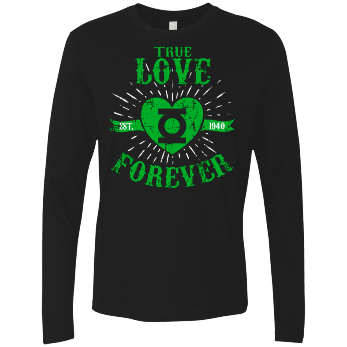 T-Shirts Black / Small True Love Forever Lantern Men's Premium Long Sleeve