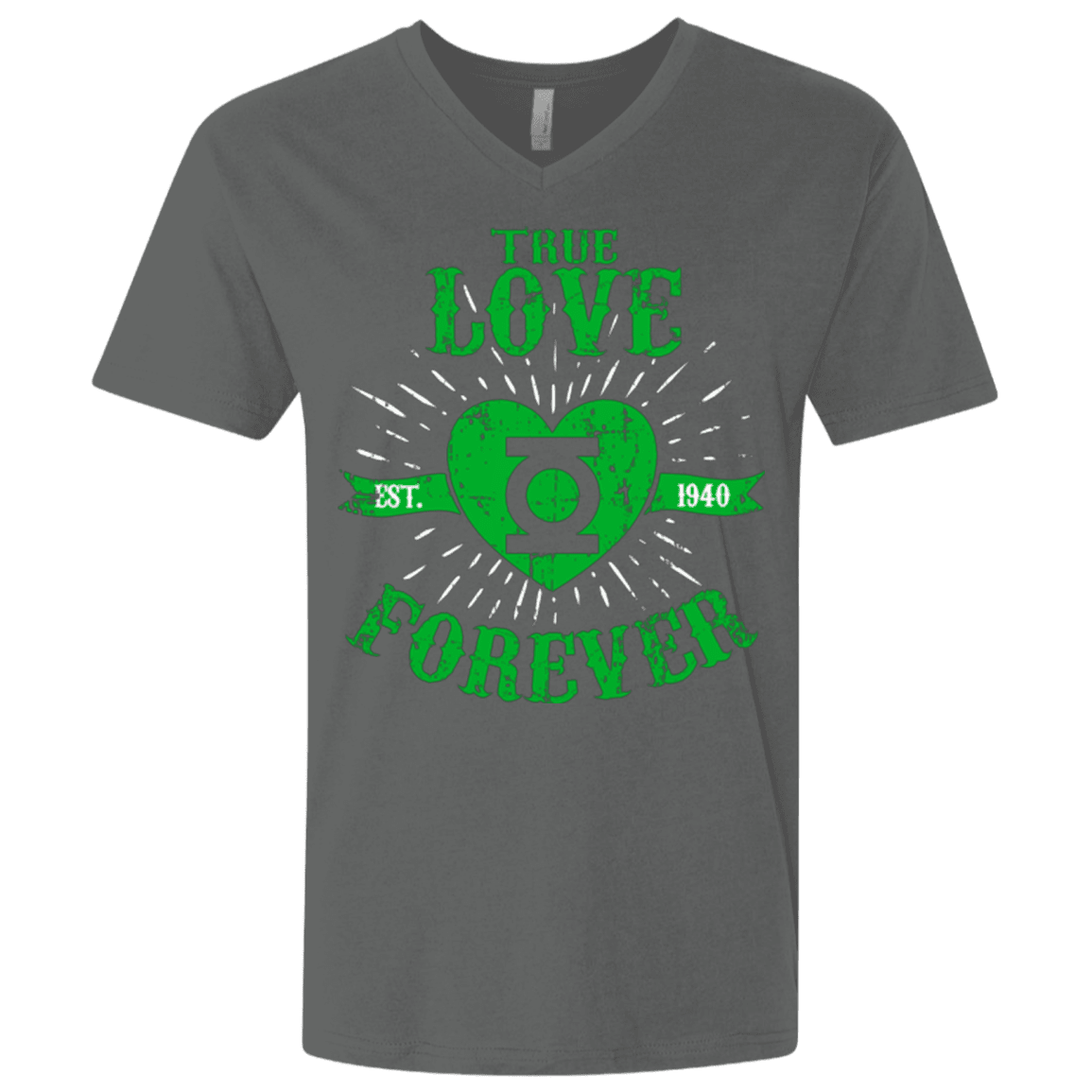 T-Shirts Heavy Metal / X-Small True Love Forever Lantern Men's Premium V-Neck