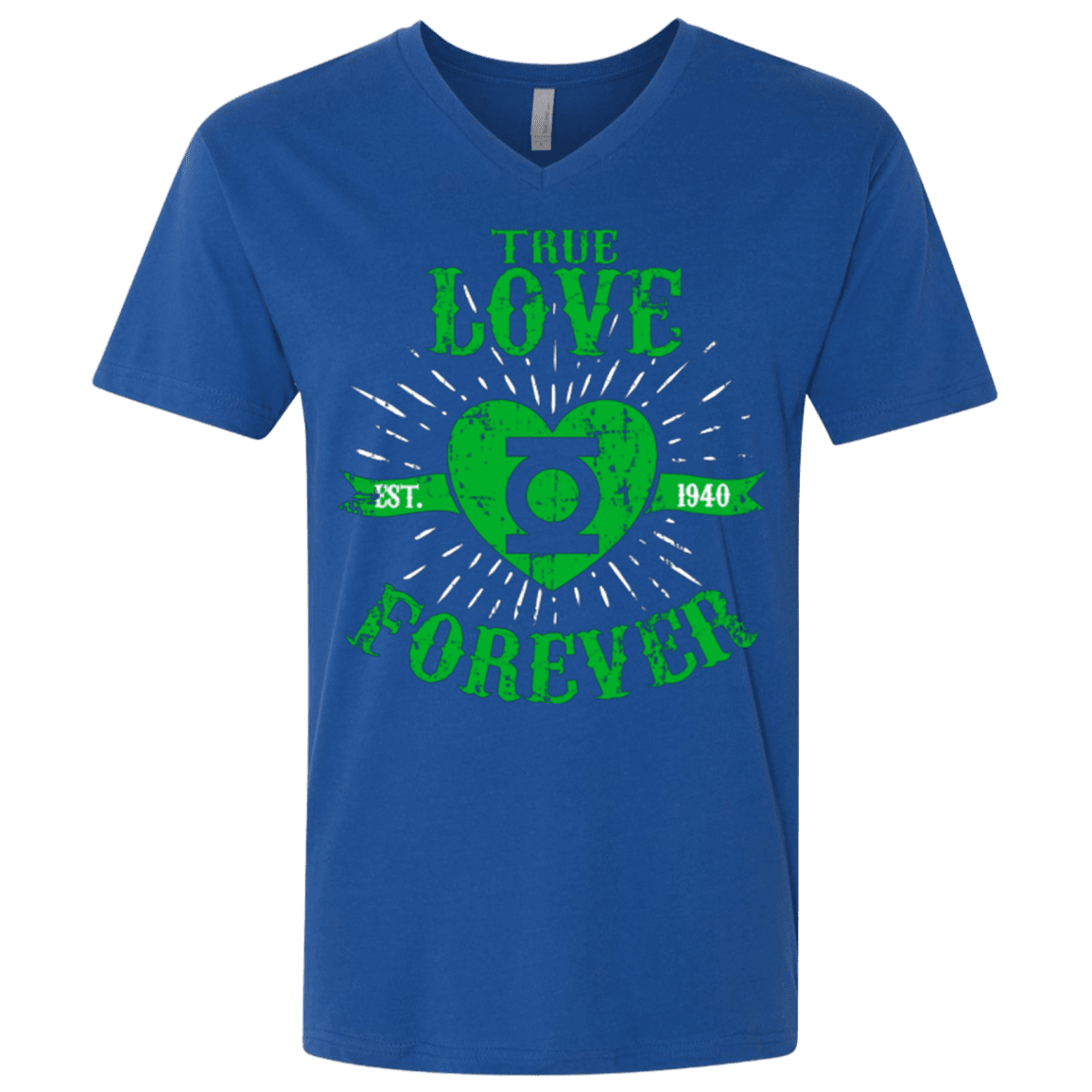 T-Shirts Royal / X-Small True Love Forever Lantern Men's Premium V-Neck