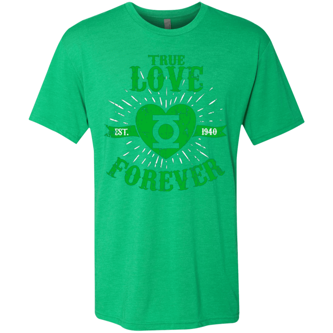 T-Shirts Envy / Small True Love Forever Lantern Men's Triblend T-Shirt