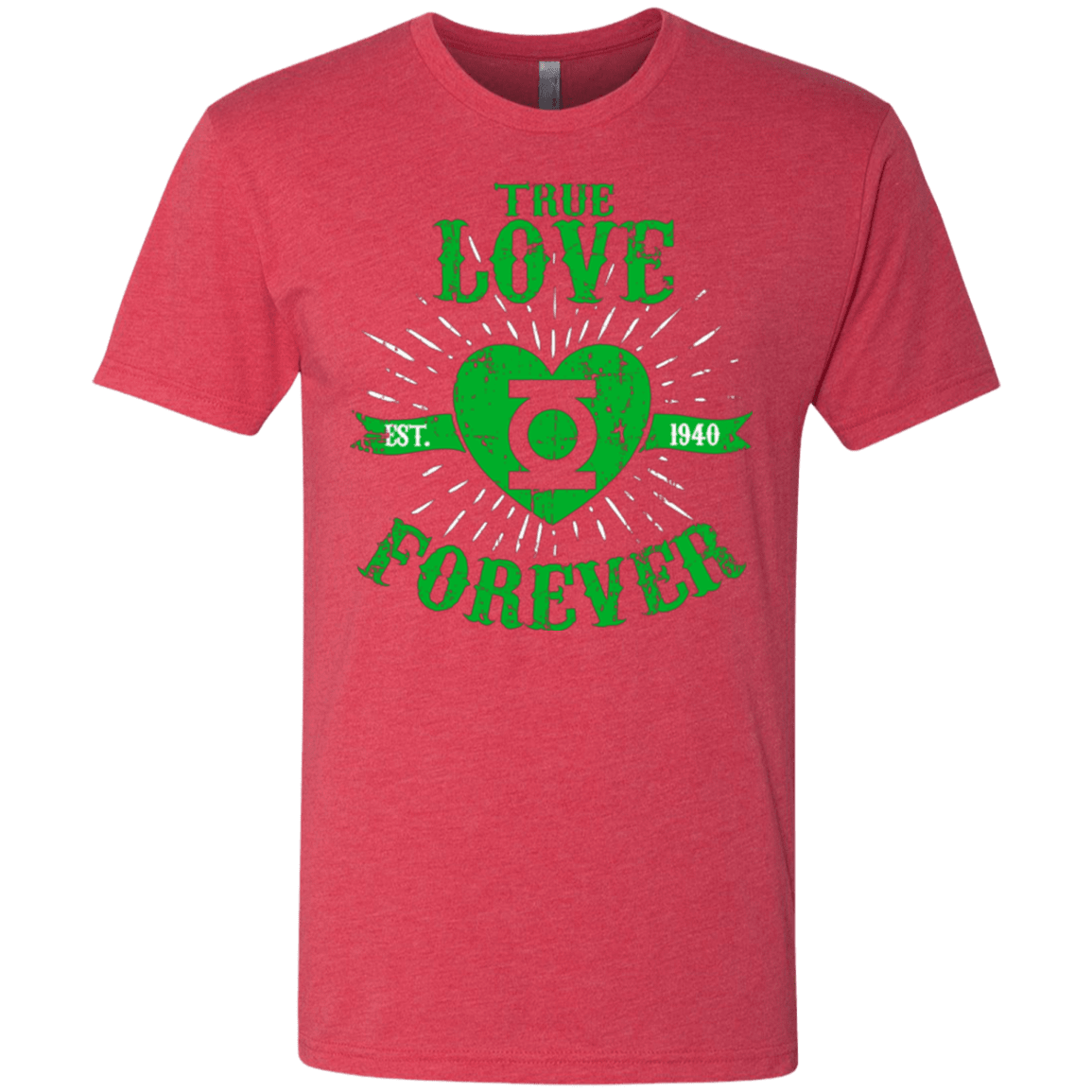T-Shirts Vintage Red / Small True Love Forever Lantern Men's Triblend T-Shirt