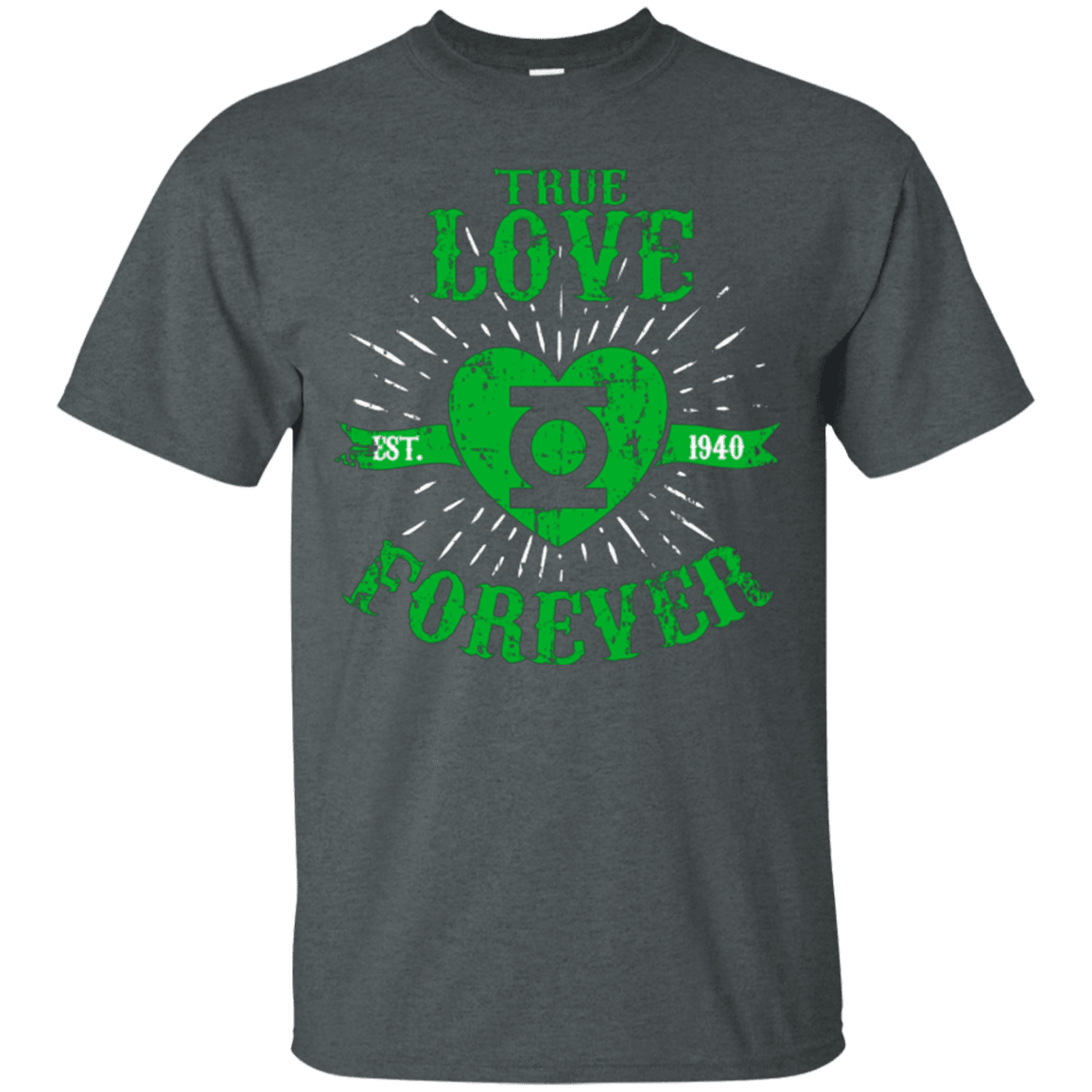 T-Shirts Dark Heather / Small True Love Forever Lantern T-Shirt