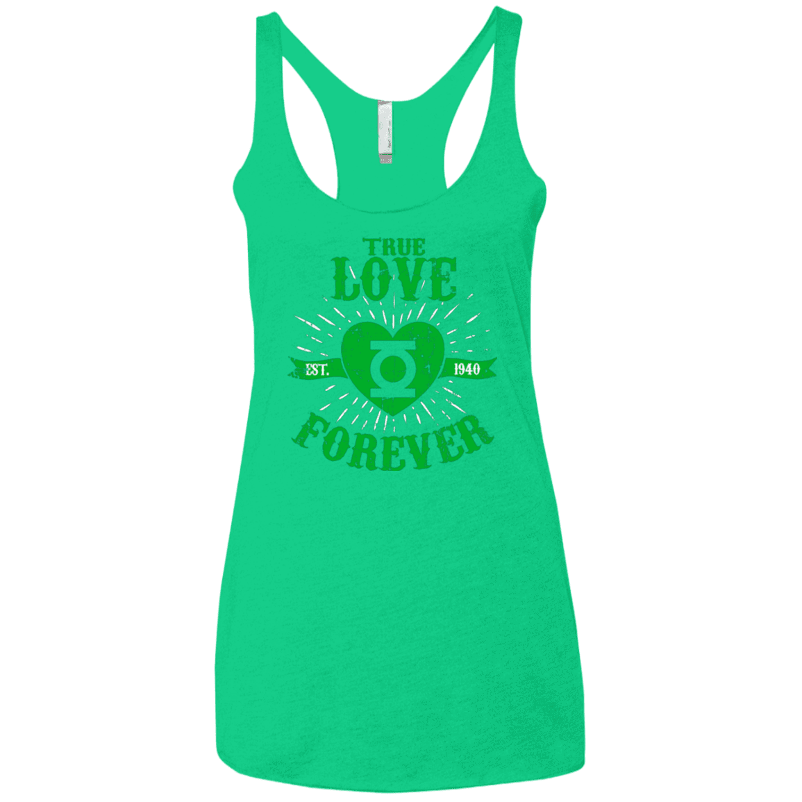 T-Shirts Envy / X-Small True Love Forever Lantern Women's Triblend Racerback Tank