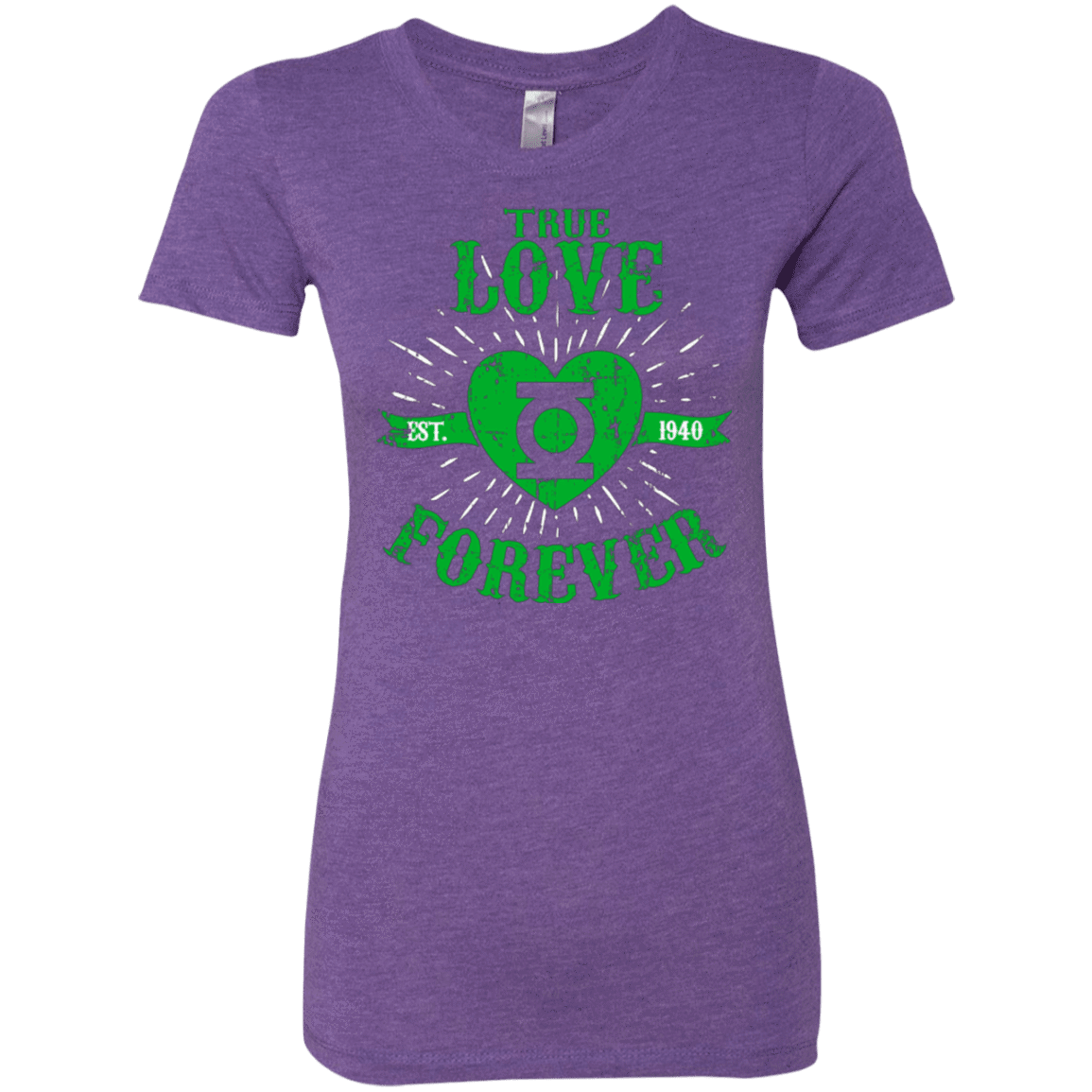 T-Shirts Purple Rush / Small True Love Forever Lantern Women's Triblend T-Shirt