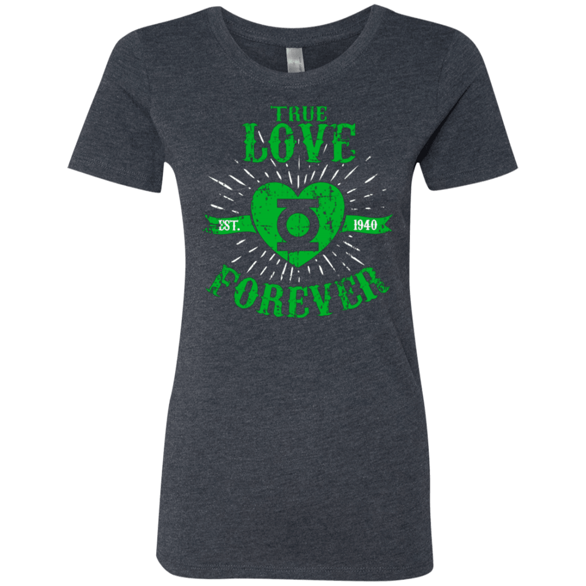 T-Shirts Vintage Navy / Small True Love Forever Lantern Women's Triblend T-Shirt