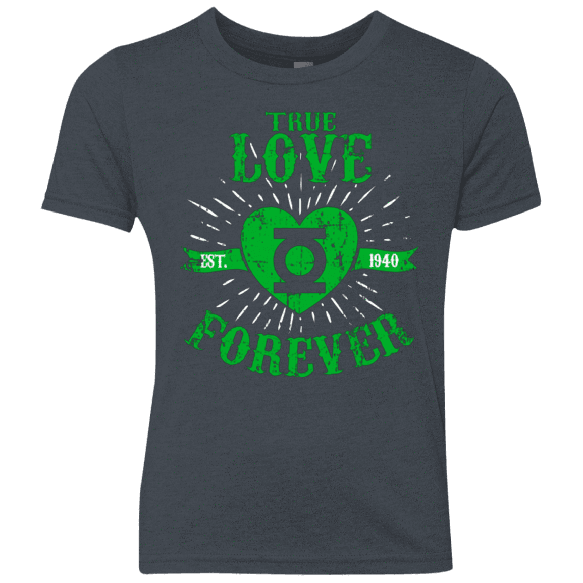 T-Shirts Vintage Navy / YXS True Love Forever Lantern Youth Triblend T-Shirt
