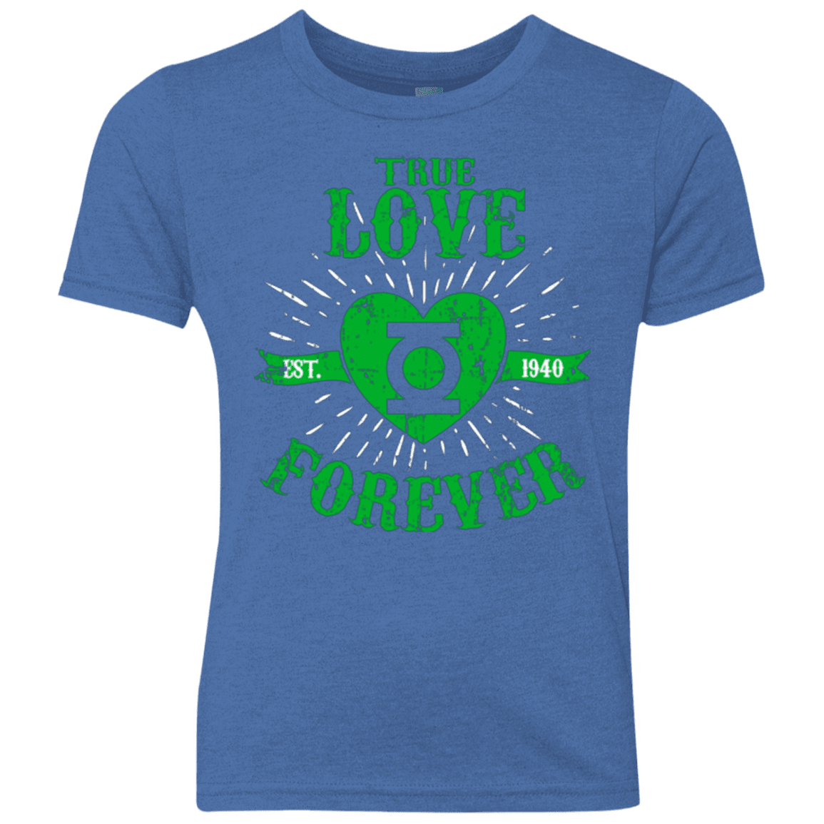 T-Shirts Vintage Royal / YXS True Love Forever Lantern Youth Triblend T-Shirt
