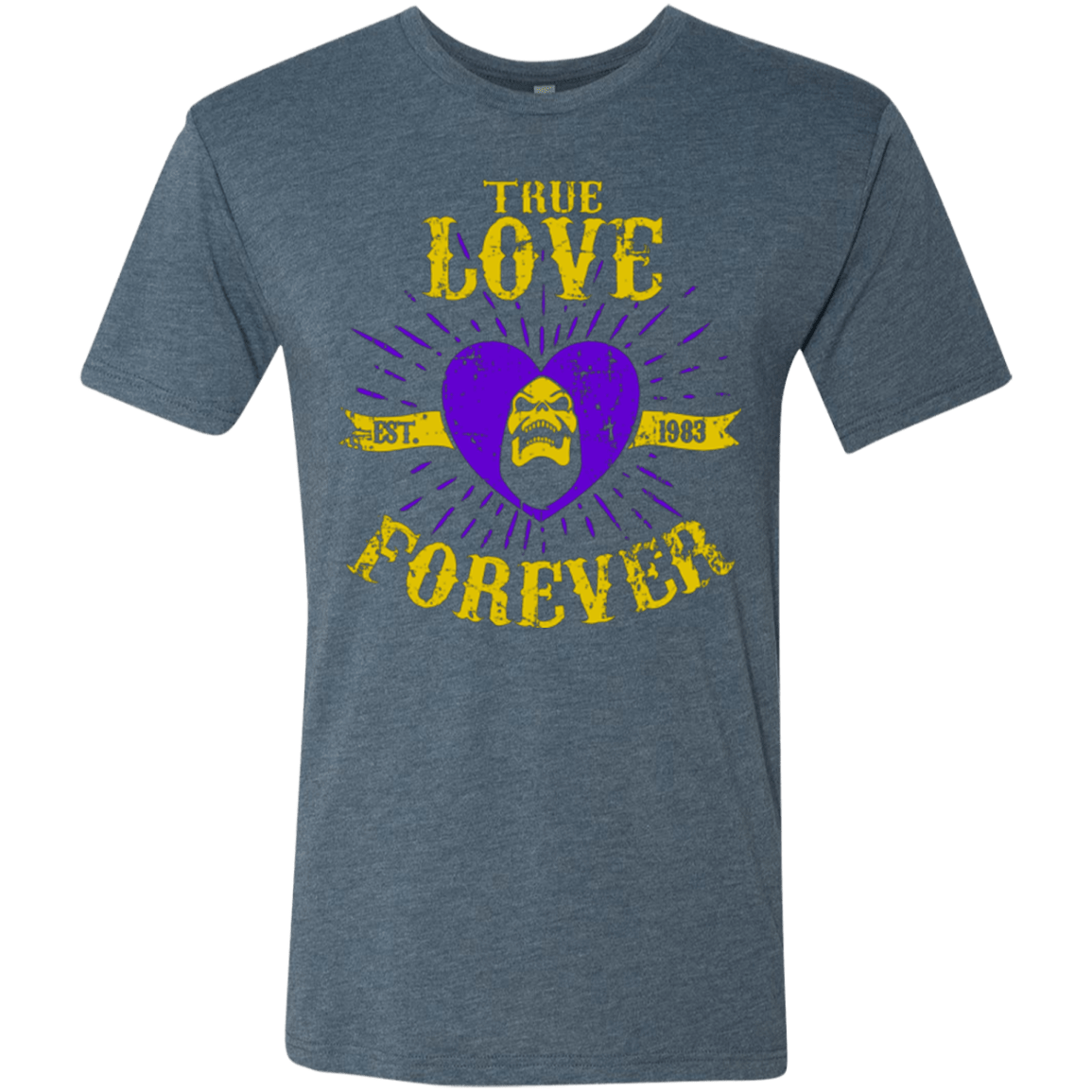 T-Shirts Indigo / Small True Love Forever Masters Men's Triblend T-Shirt